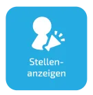 Blaues Icon "Stellenanzeigen"