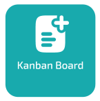 Grünes Icon "Kanban-Board"