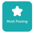 Grünes Icon "Multi-Posting"